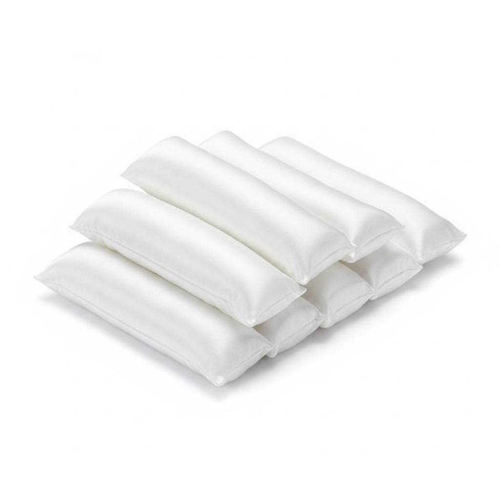 Annie Silky Satin Pillow Soft Hair Rollers, 10 Count, White