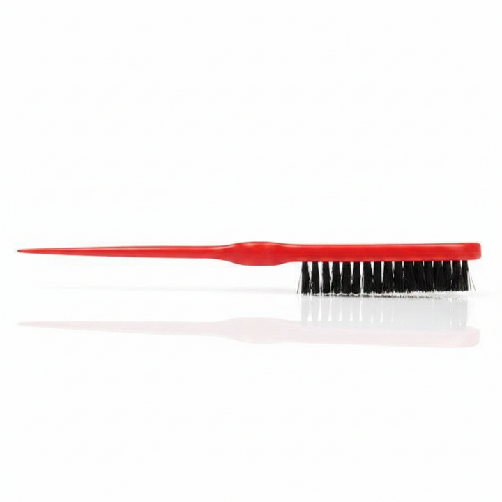 Annie Plastic Tease Brush with Pointed Tip, 1 Count, Red