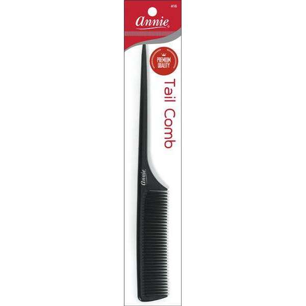 Annie Premium Rat Tail Comb, 1 Count, Black