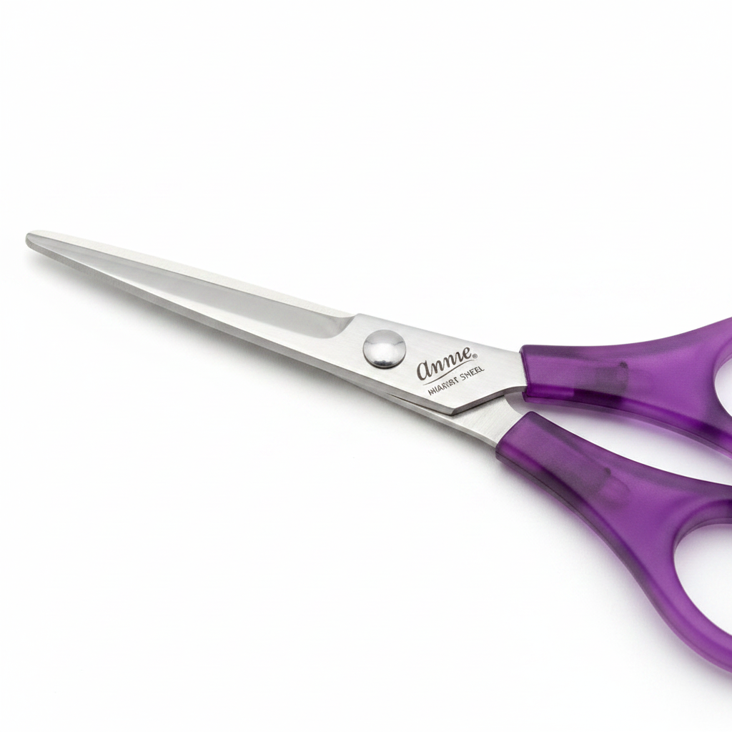Annie Stainless Steel Hair Shears 5.5 Inch, 1 Count, Assorted Colors