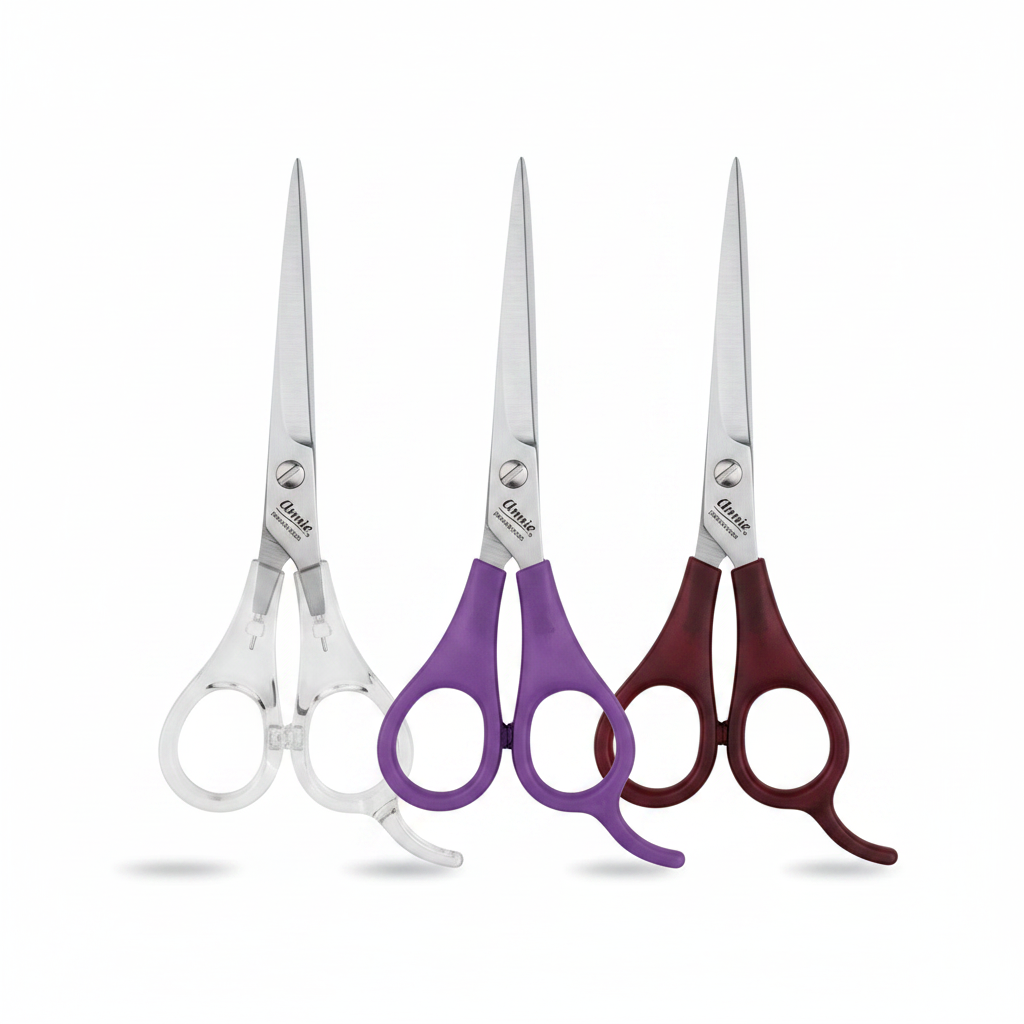 Annie Stainless Steel Hair Shears 5.5 Inch, 1 Count, Assorted Colors