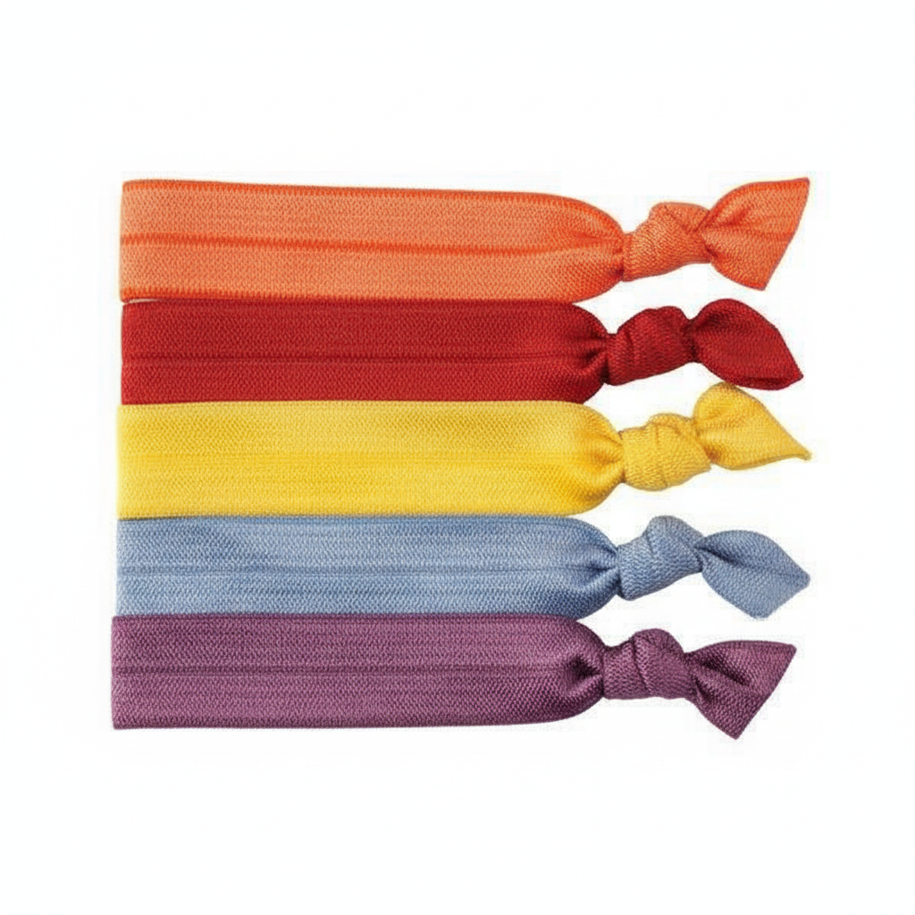 Annie Ribbon Ponytailers 5 Count, Assorted Colors
