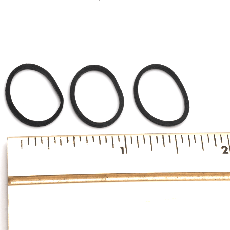 Annie Hair Rubber Bands 14mm, 300 Count, Black