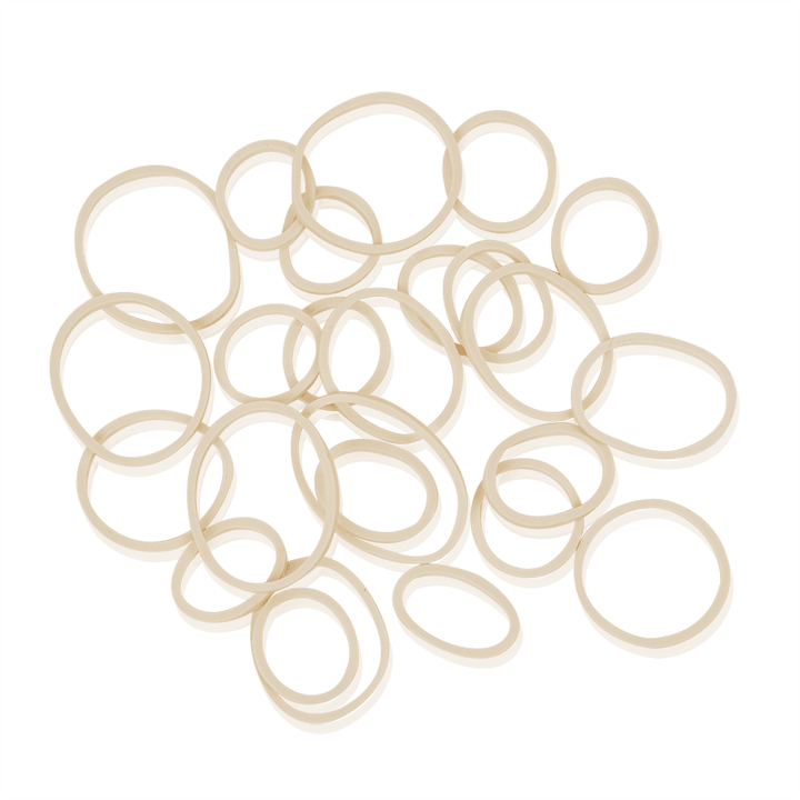 Annie Hair Rubber Bands Assorted Sizes, 300 Count, White