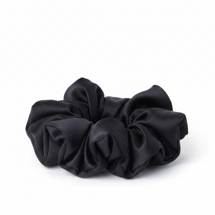 Annie Satin Jumbo Twister Hair Scrunchie, 1 Count, Black