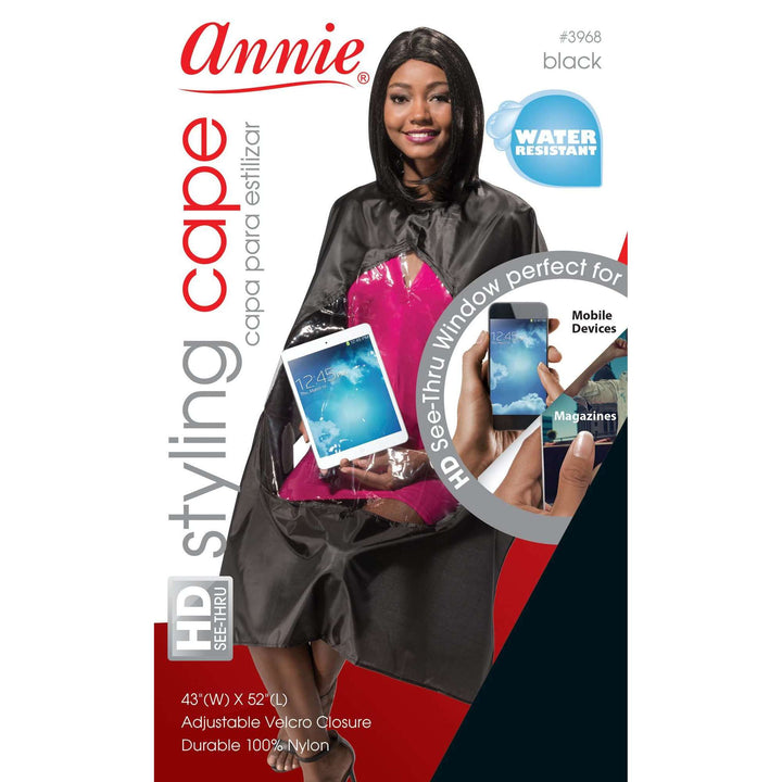 Annie See-through Styling Cape, 1 Count, Clear