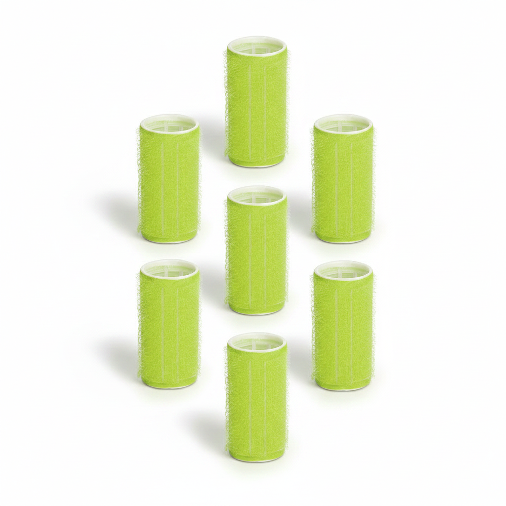 Annie Self-Gripping Hair Rollers 3/4 Inch, 6 Count, Green