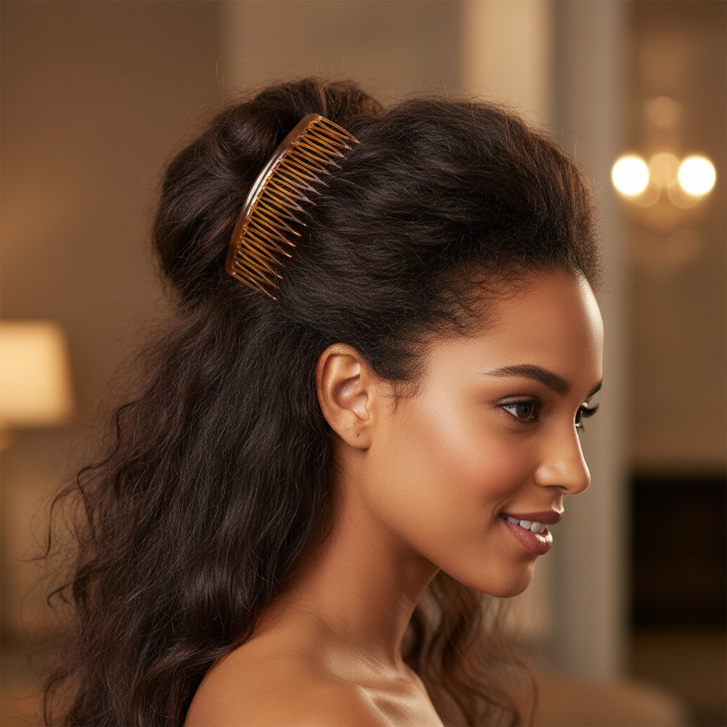 Annie Side Combs Large, 2 Count, Assorted Colors