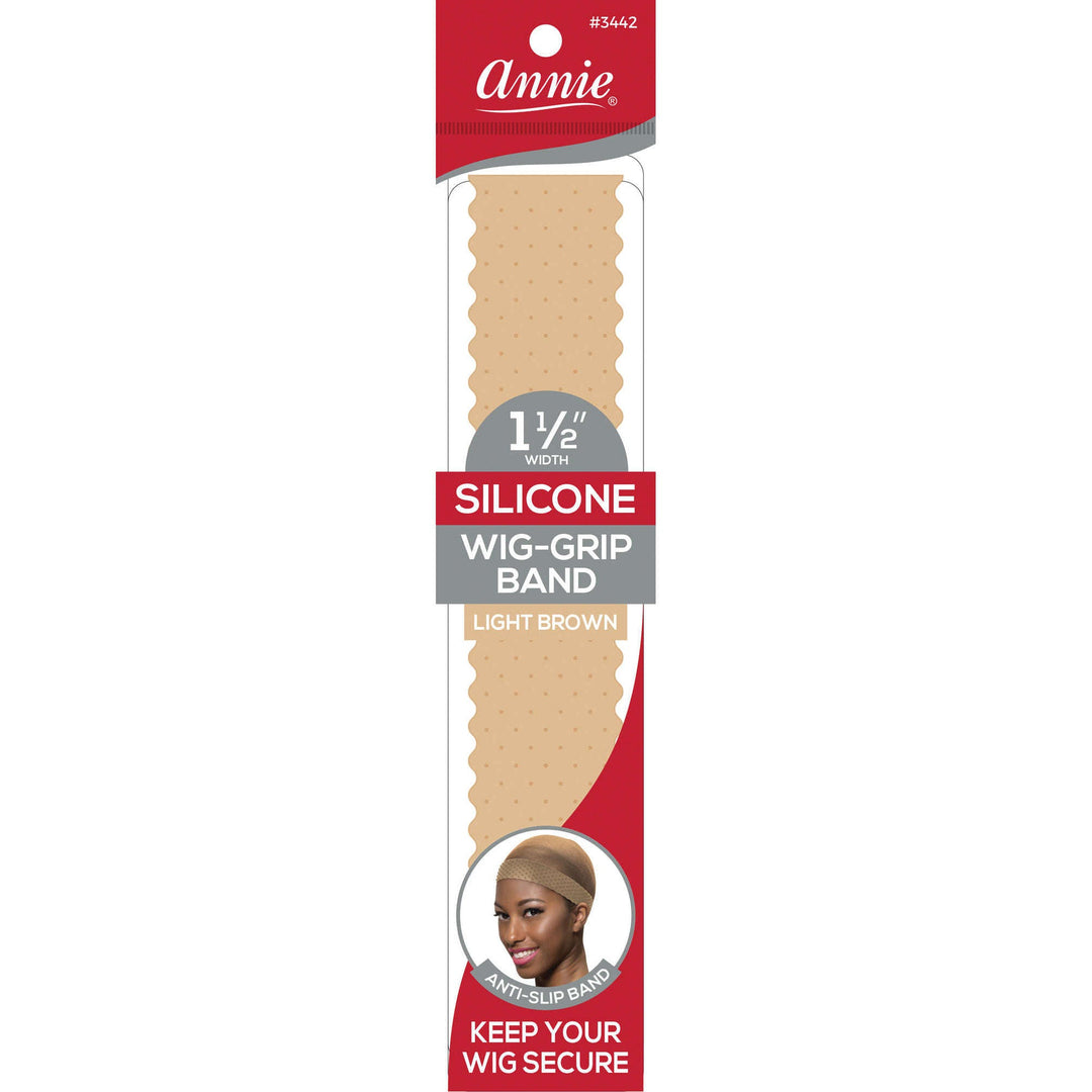Annie Silicone Wig Grip Head Band, 1 Count, Light Brown