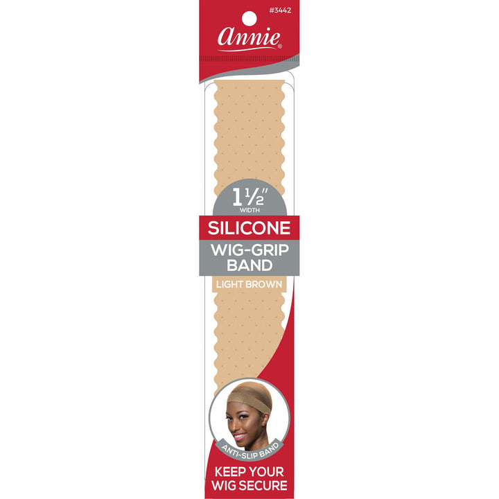 Annie Silicone Wig Grip Head Band, 1 Count, Light Brown