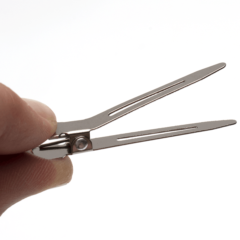 Annie Premium Single Prong Metal Hair Clips, 80 Count, Silver