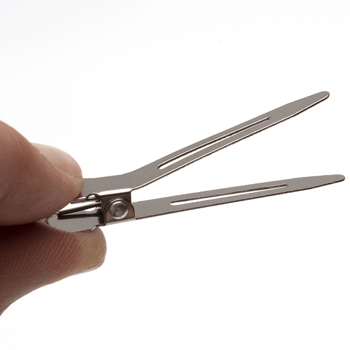 Annie Premium Single Prong Metal Hair Clips, 80 Count, Silver
