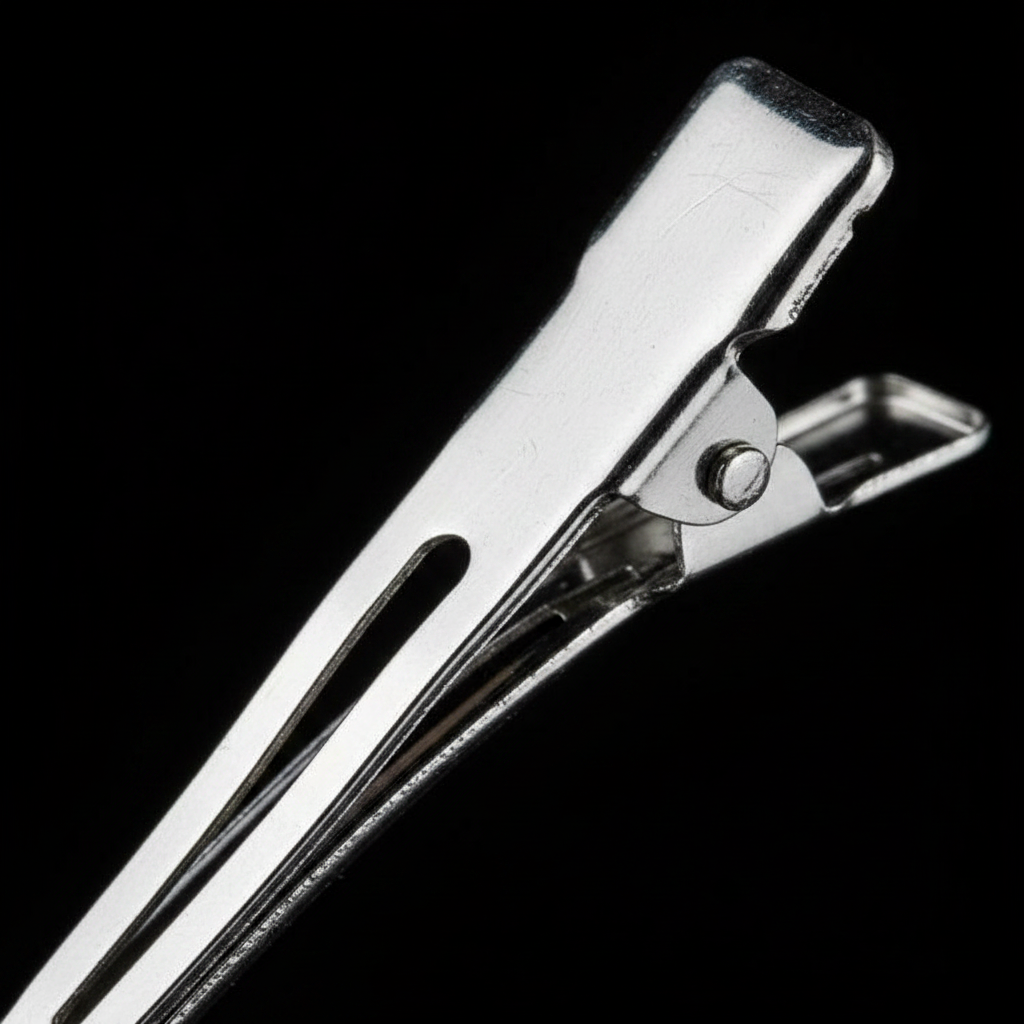 Annie Single Prong Metal Hair Clips, 12 Count, Silver