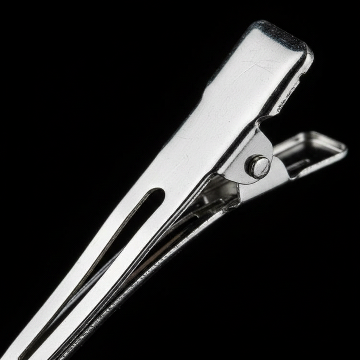 Annie Single Prong Metal Hair Clips, 12 Count, Silver
