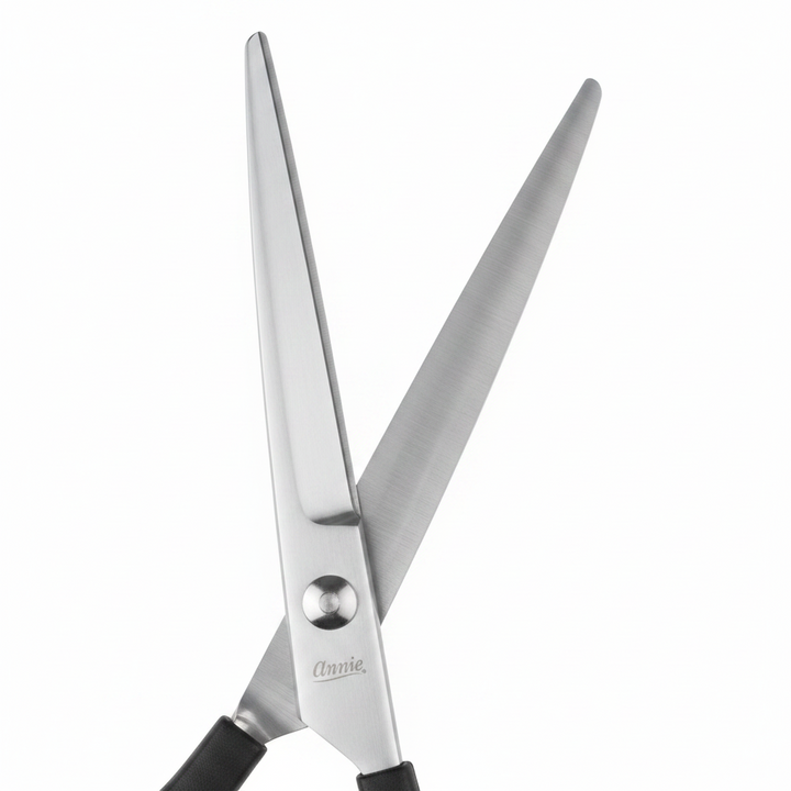 Annie Stainless Steel Hair Shears 6.5 Inch, 1 Count, Black