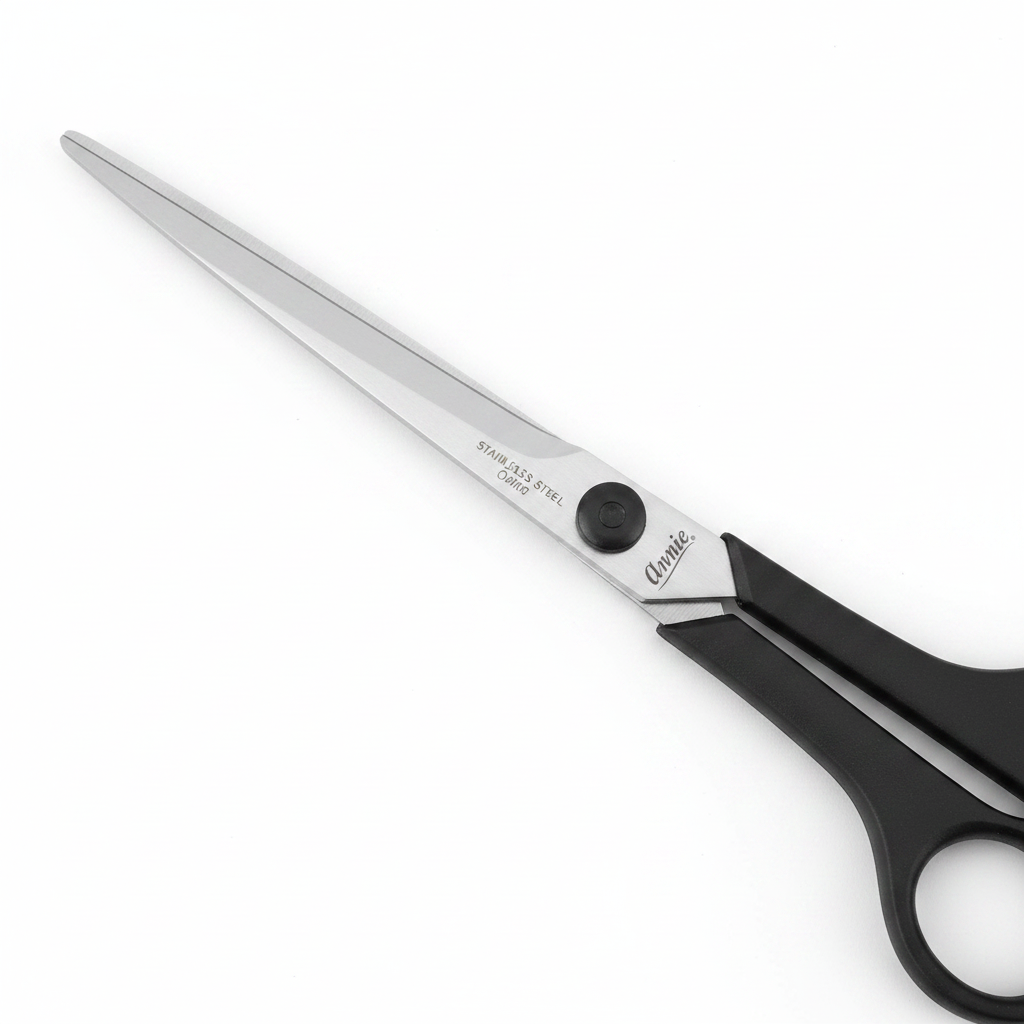 Annie Stainless Steel Hair Shears 7.5 Inch, 1 Count, Black