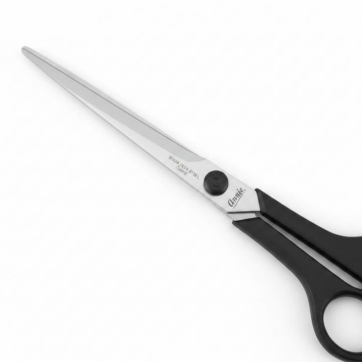 Annie Stainless Steel Hair Shears 7.5 Inch, 1 Count, Black