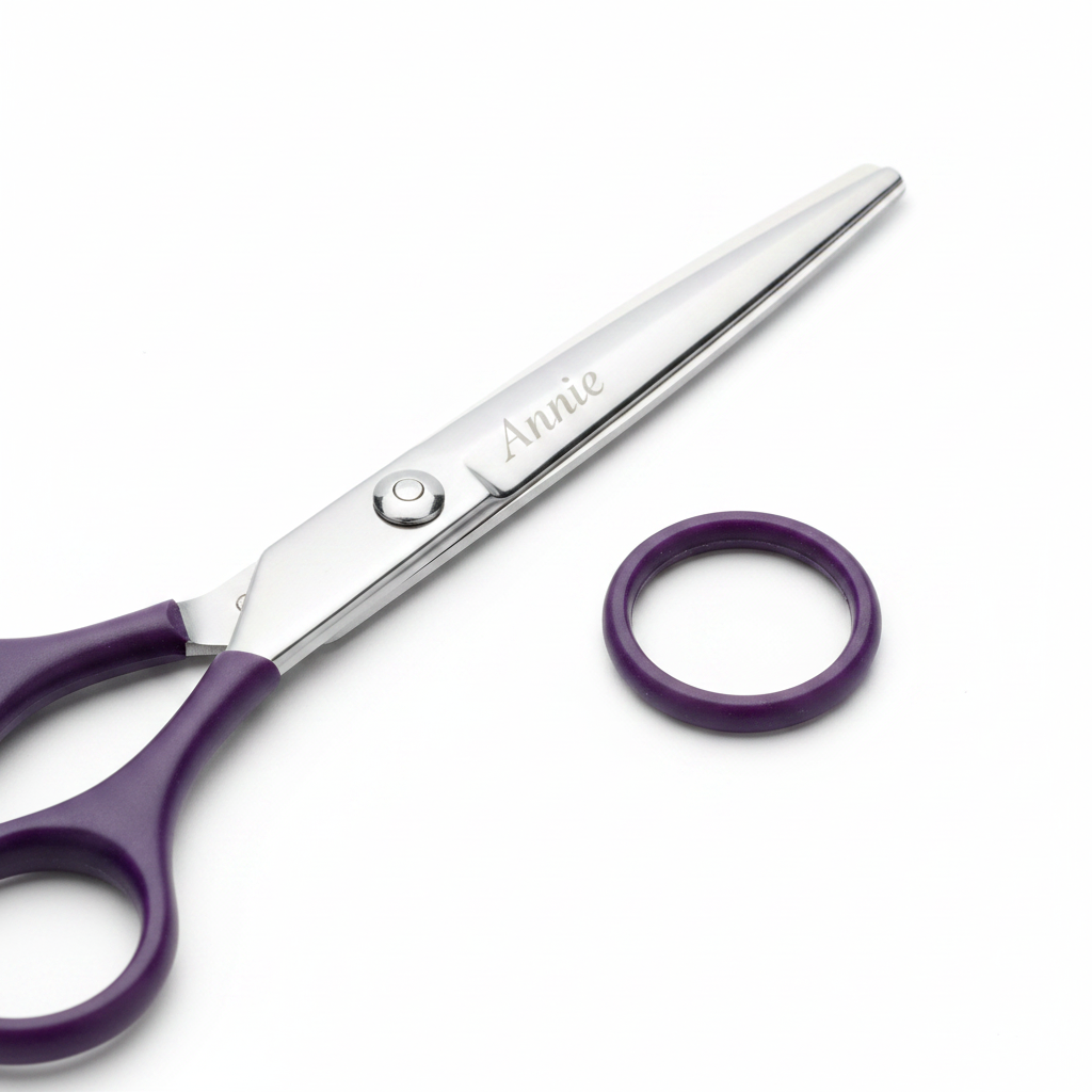 Annie Stainless Steel Hair Shears 7 Inch, 1 Count, Purple