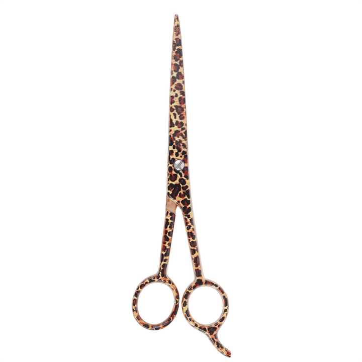 Annie Stainless Steel Straight Hair Shears 7.5 Inch, 1 Count, Leopard Print