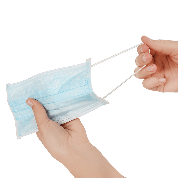 Annie Sterile Face Mask One Size, 10 Count, Light Blue