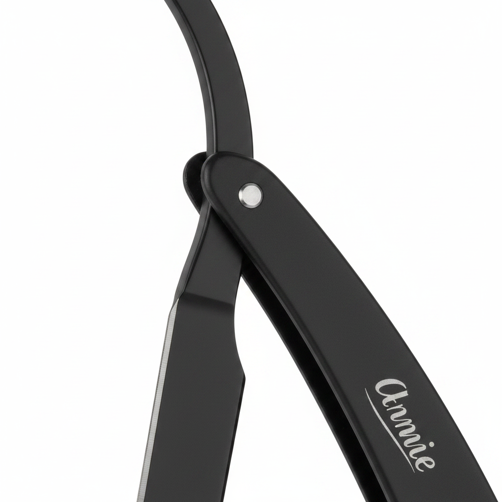 Annie Straight Edge Razor, 1 Count, Black