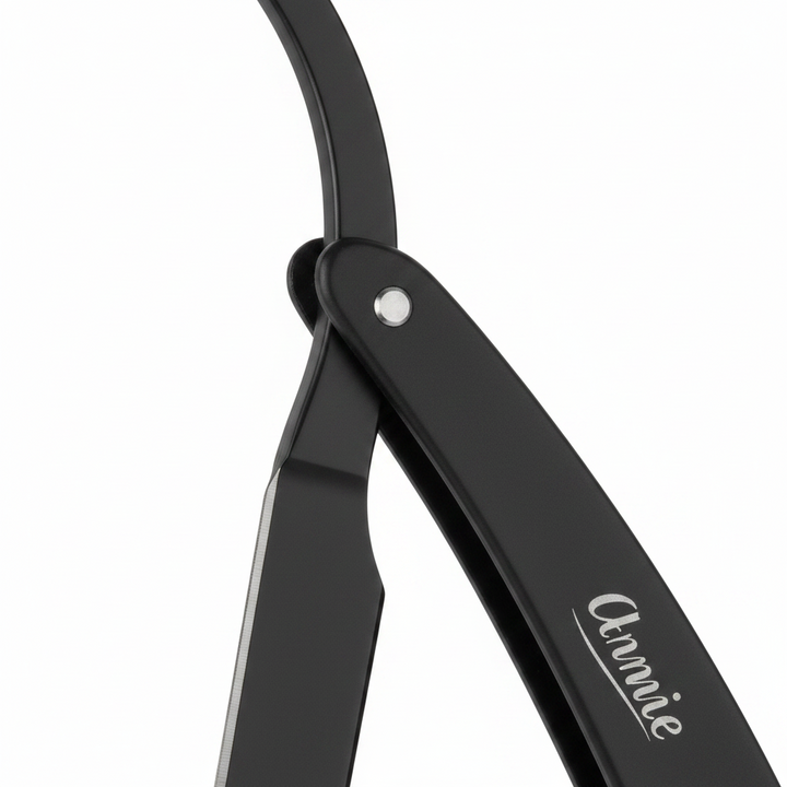 Annie Straight Edge Razor, 1 Count, Black
