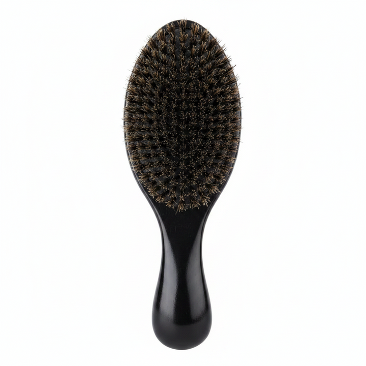 Annie Supreme Club Brush Hard Boar Bristles, 1 Count, Black