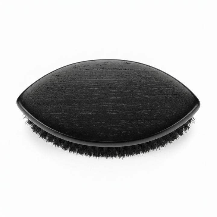 Annie Supreme Military Brush Hard Boar Bristles, 1 Count, Black