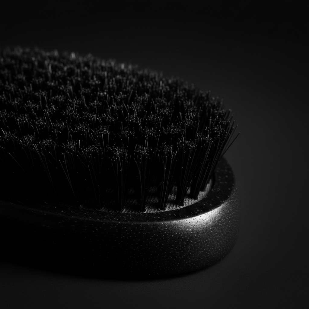Annie Supreme Wave Brush Hard Boar Bristles, 1 Count, Black