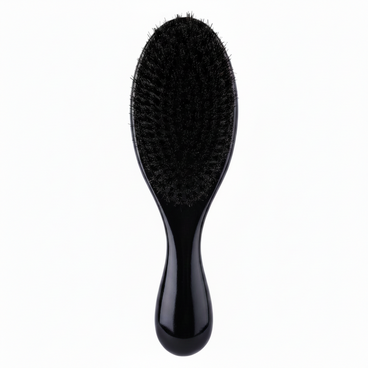 Annie Supreme Wave Brush Hard Boar Bristles, 1 Count, Black