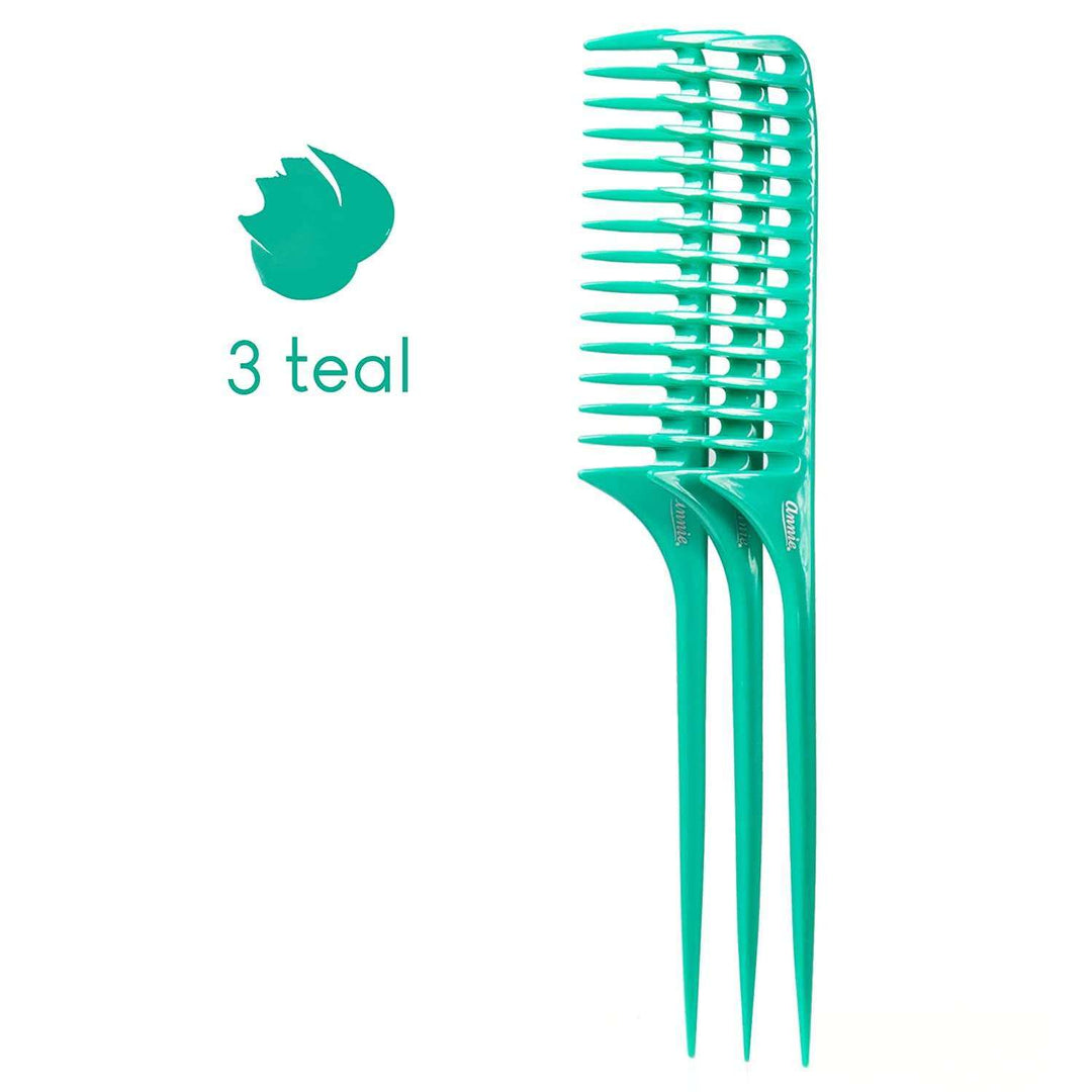 Annie Large Tail Comb Set, 12 Count, Assorted Colors