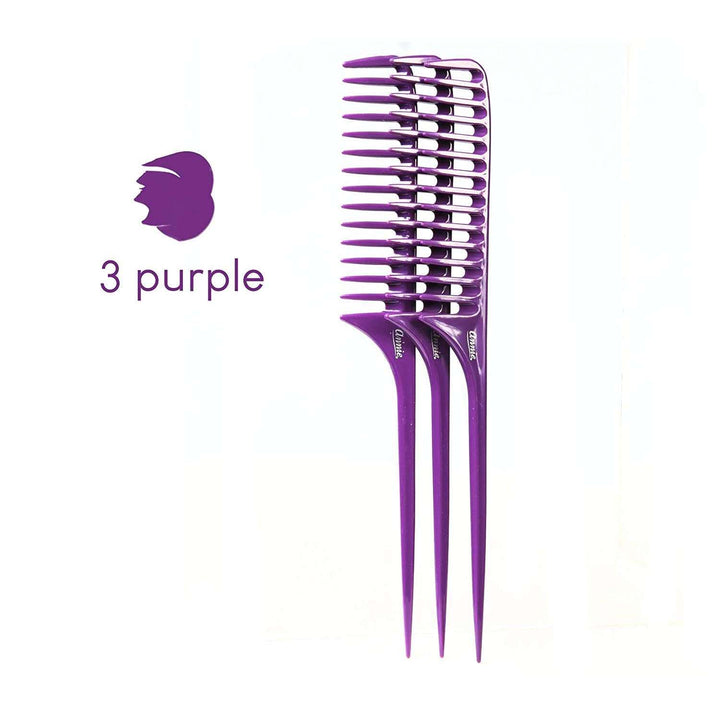 Annie Large Tail Comb Set, 12 Count, Assorted Colors