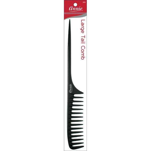 Annie Large Tail Comb, 1 Count, Black