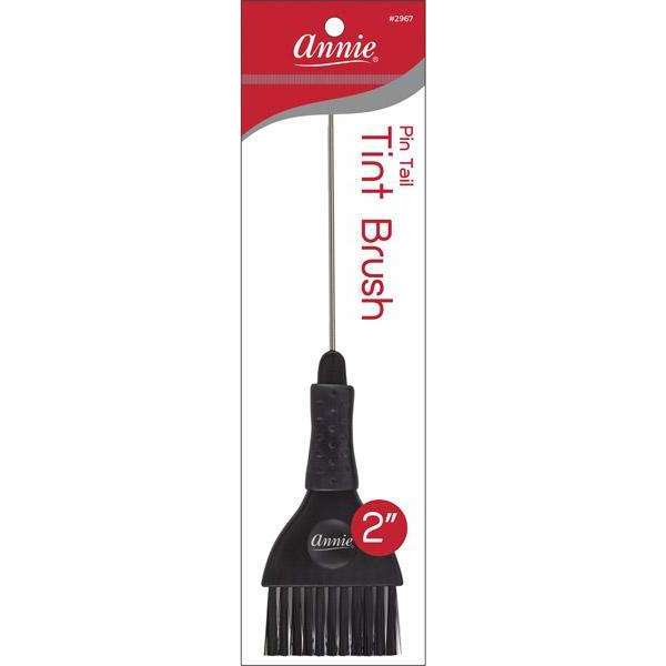 Annie Hair Tint Brush with Pin Tail, 1 Count, Black
