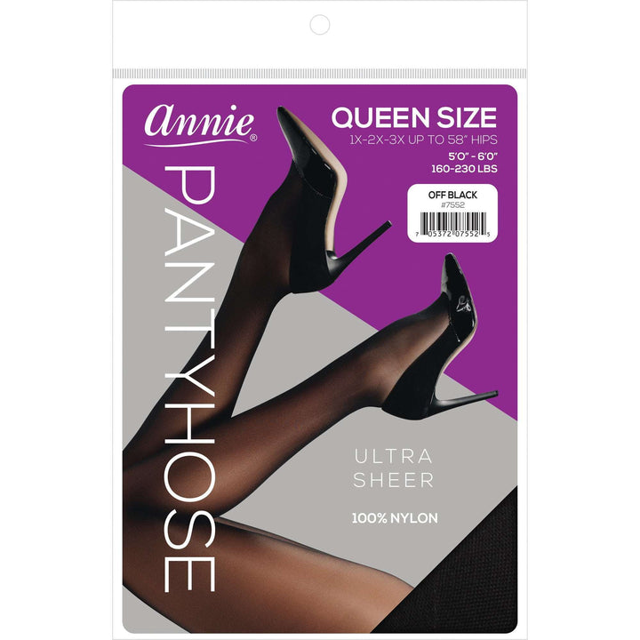 Annie Ultra Sheer Pantyhose Queen, 1 Count Women's Stocking, Assorted Color
