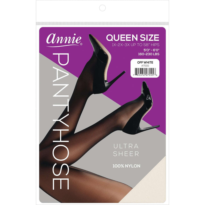 Annie Ultra Sheer Pantyhose Queen, 1 Count Women's Stocking, Assorted Color
