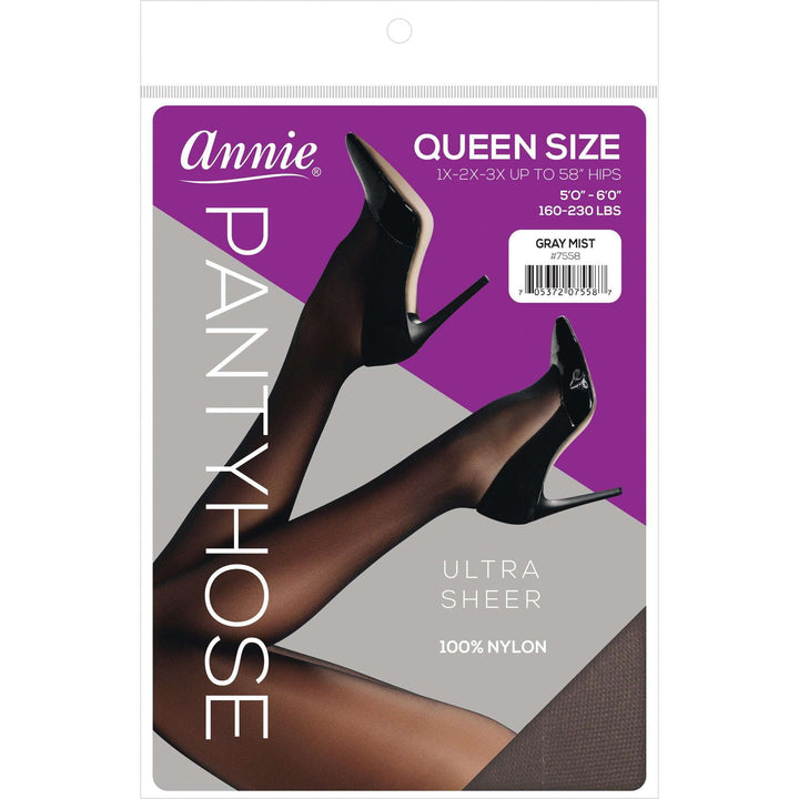 Annie Ultra Sheer Pantyhose Queen, 1 Count Women's Stocking, Assorted Color