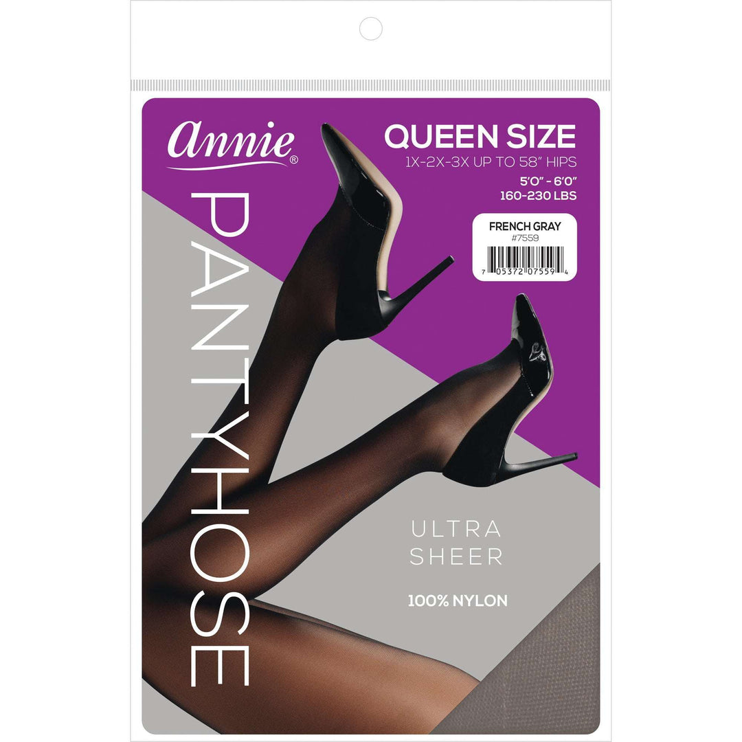 Annie Ultra Sheer Pantyhose Queen, 1 Count Women's Stocking, Assorted Color