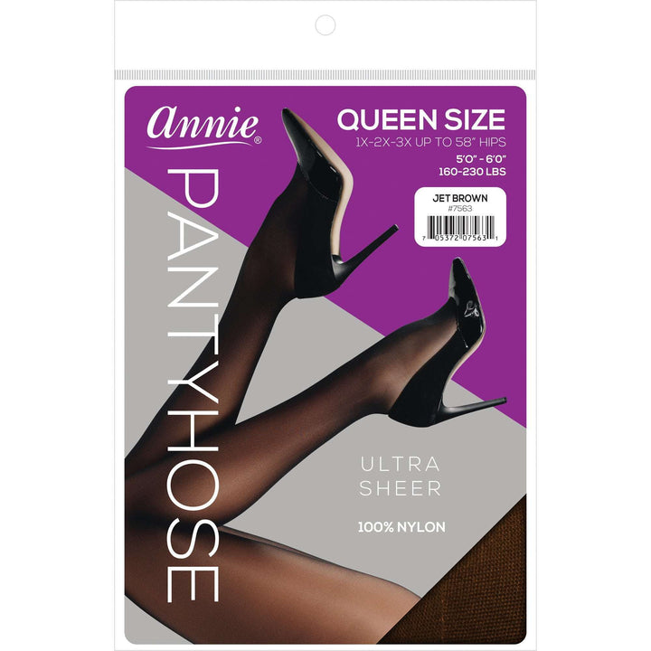 Annie Ultra Sheer Pantyhose Queen, 1 Count Women's Stocking, Assorted Color