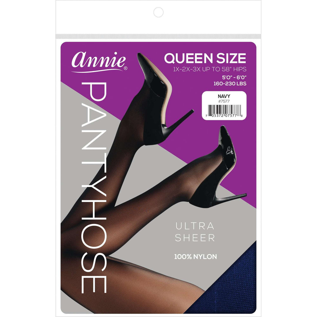 Annie Ultra Sheer Pantyhose Queen, 1 Count Women's Stocking, Assorted Color
