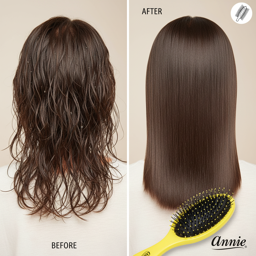 Annie Detangler Wet & Dry Brush Yellow