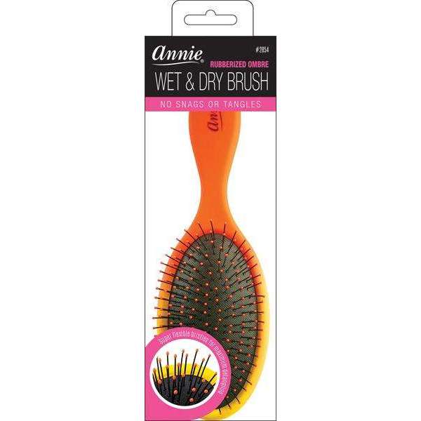Annie Wet & Dry Ombre Brush, 1 Count, Orange