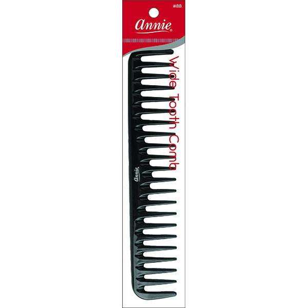Annie Wide Tooth Comb, 1 Count, Black