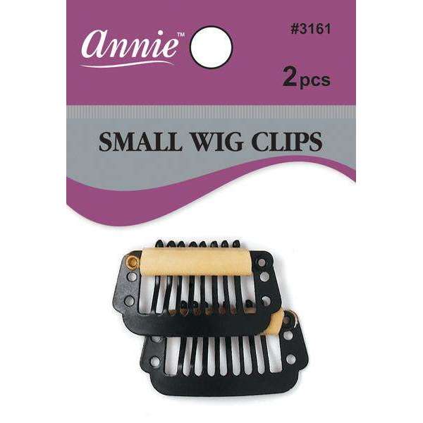 Annie Wig Clips Small, 2 Count, Black