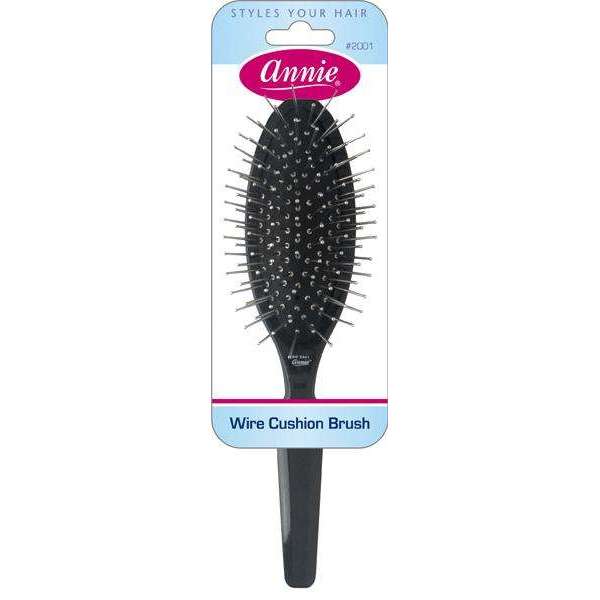 Annie Wire Cushion Wig Brush Small, 1 Count, Black