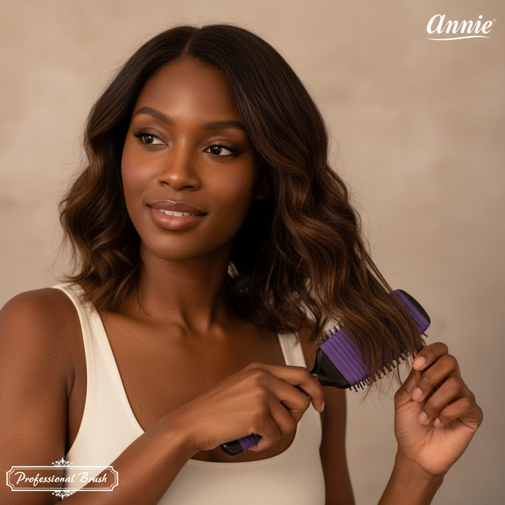 Annie Banana Brush Large, 1 Count, Purple