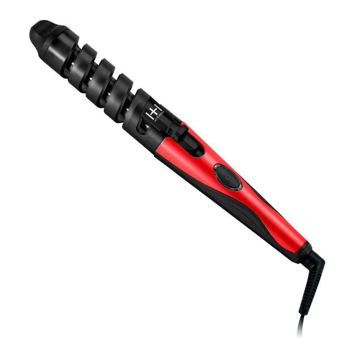 Hot & Hotter Ceramic Spiral Curling Iron 3/4in, 1 Count Hair Curler, Red & Black