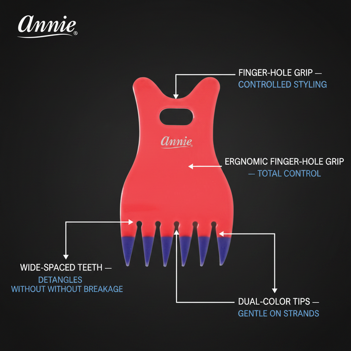 Annie Claw Comb, 1 Count, Assorted Colors