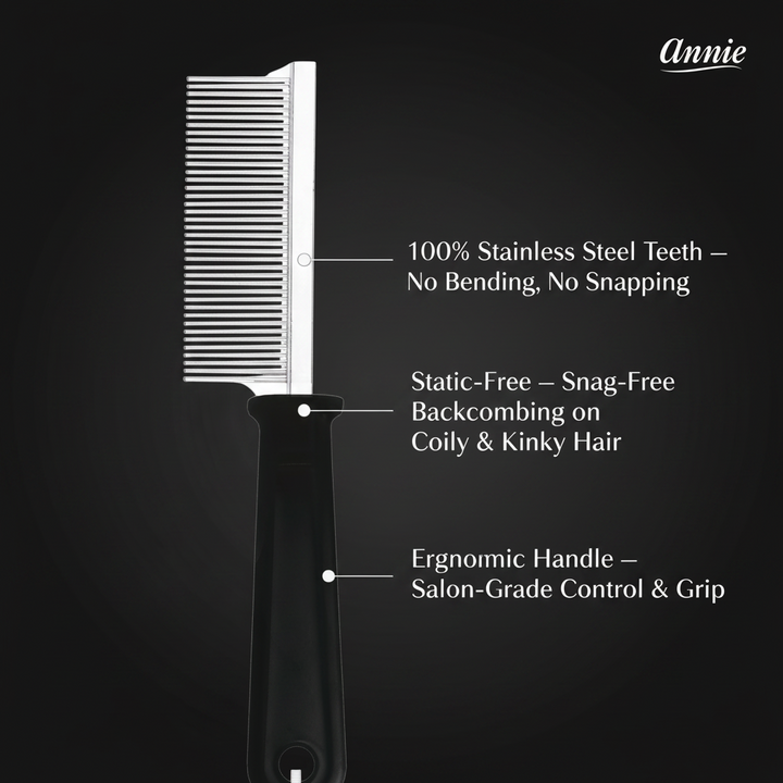 Annie Dreadlock Comb, 1 Count, Black
