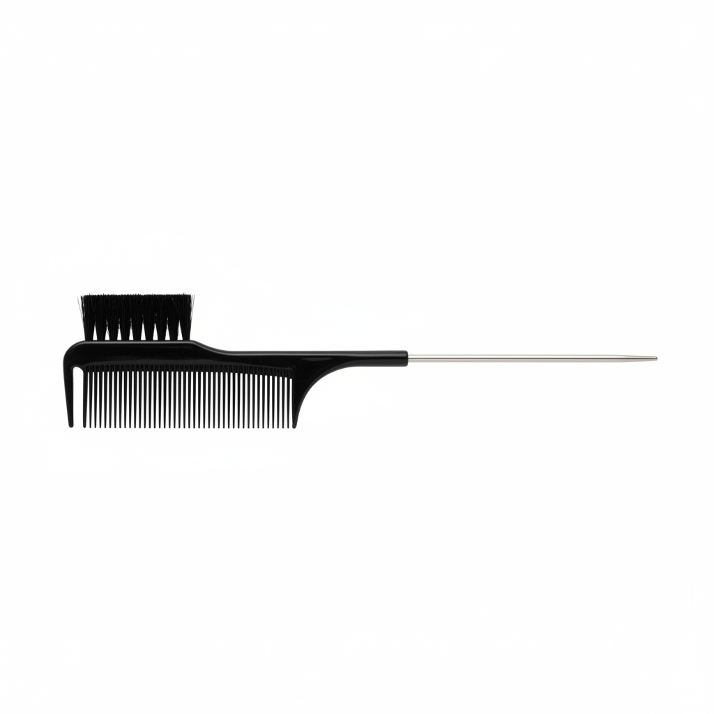 Annie All In One Carbon Edge Brush & Comb, 1 Count, Black